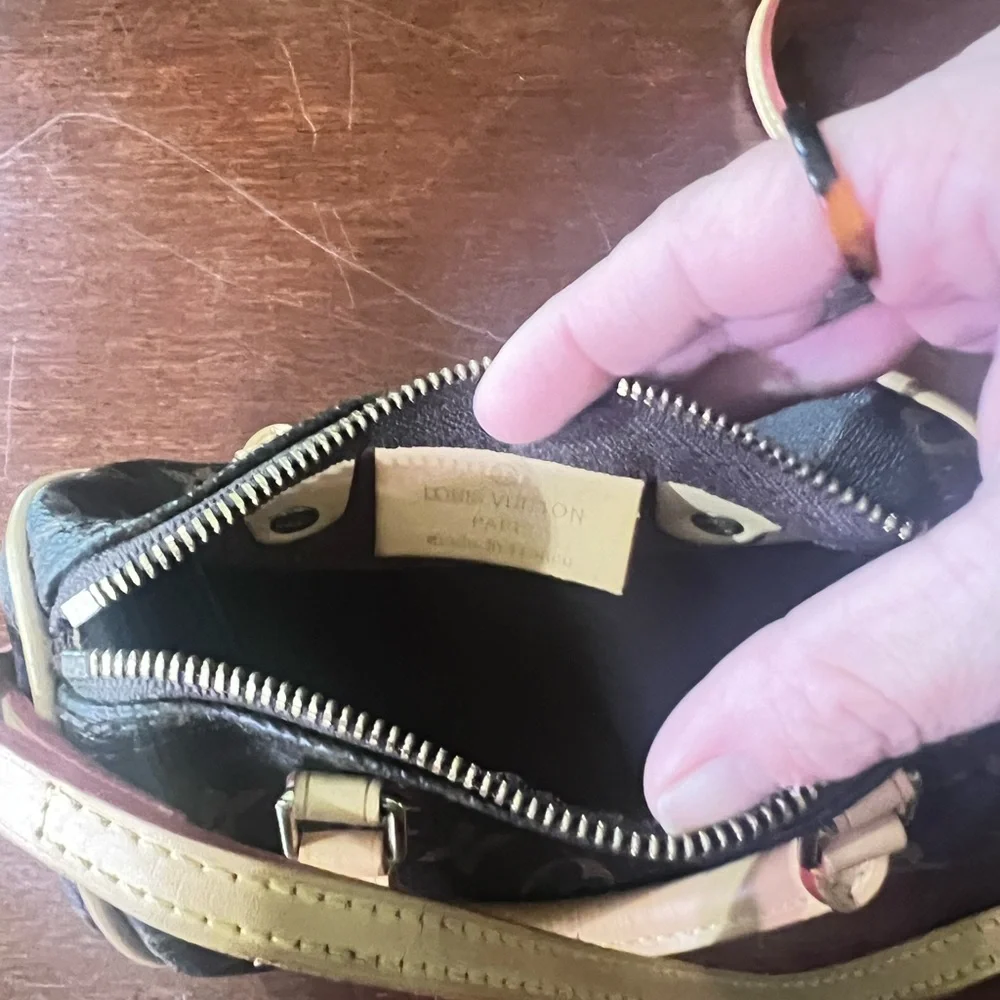 Louis Vuitton Brown and Tan Monogram Mini Bag - Picture 7 of 8